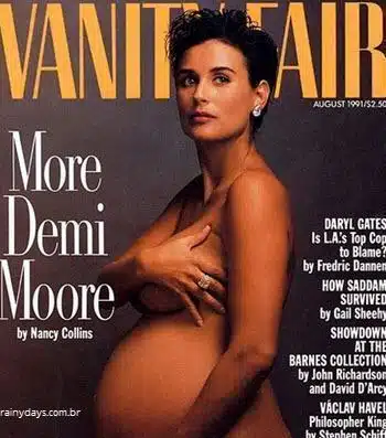 Demi Moore grávida Vanity Fari
