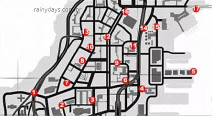 mapa dos pombos do GTA IV Alderney 2
