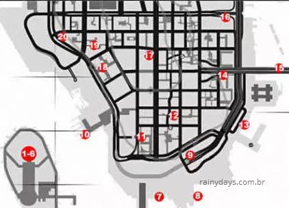 mapa dos pombos do GTA IV Algonquin 4