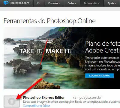 Adobe Photoshop Editor Express grátis