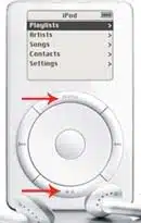 resetar ipod scroll wheel, botões Play/Pause e Menu