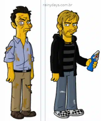 Simpsons do Ben e Charlie de Lost seriado