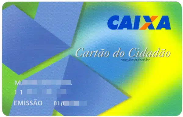 Cartão Cidadão da Caixa pela internet, 2 via, senha