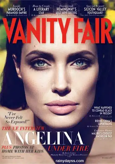 Angelina Jolie Fala Sobre o Casamento Secreto na Vanity Fair