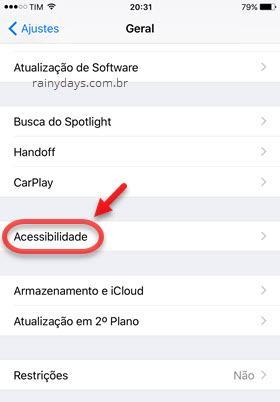 Acessibilidade iOS