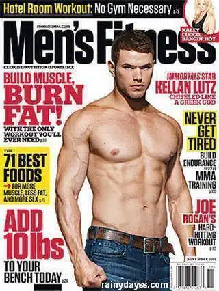 Kellan Lutz e seus músculos na capa da Men’s Fitness