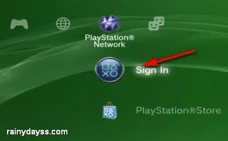 Login na Playstation Network do PS3