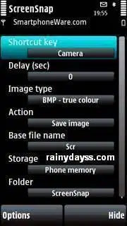 ScreenSnap para Symbian S60 5th ed
