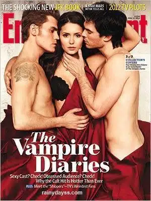 Elenco de Vampire Diaries Sexy na Capa da EW