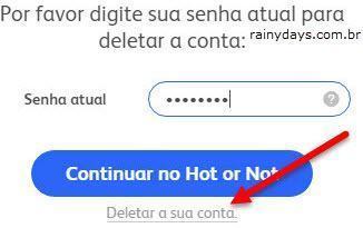Como cancelar conta do Hot or Not 7