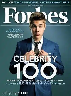 Justin Bieber na Forbes 1