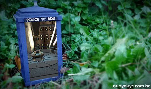 TARDIS do Dr. Who com realidade aumentada