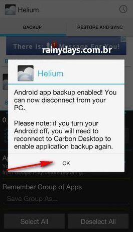 Backup de Aplicativos do Android 3