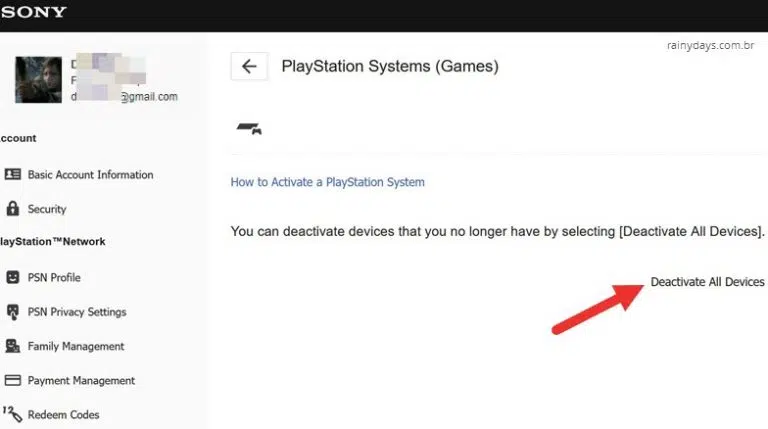 Como desativar conta da PSN pelo computador