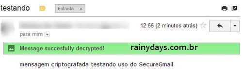 Criptografar Emails do Gmail com SecureGmail 6