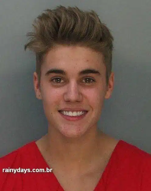 Mugshot do Justin Bieber (Foto do Momento da Prisão)