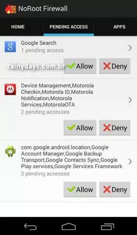 Controlar Qual Aplicativo do Android Acessa Internet