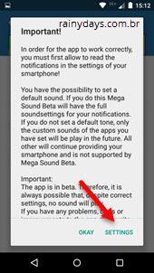 Customizar som das notificações do Android