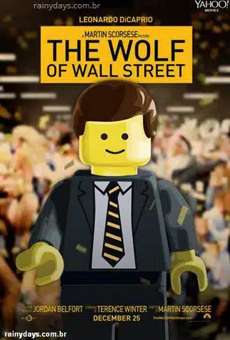 O Lobo de Wallstreet poster Lego