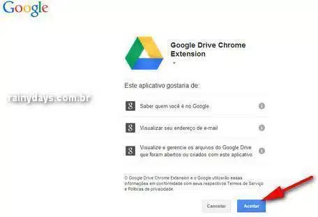 Enviar URL e fotos de sites para Google Drive 2