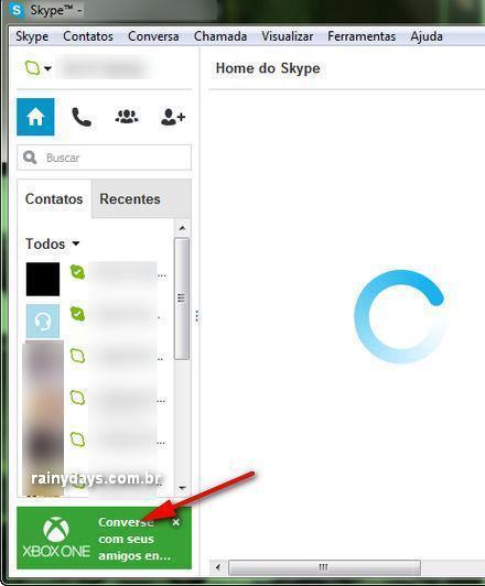 Remover Anúncios PopUp do Skype