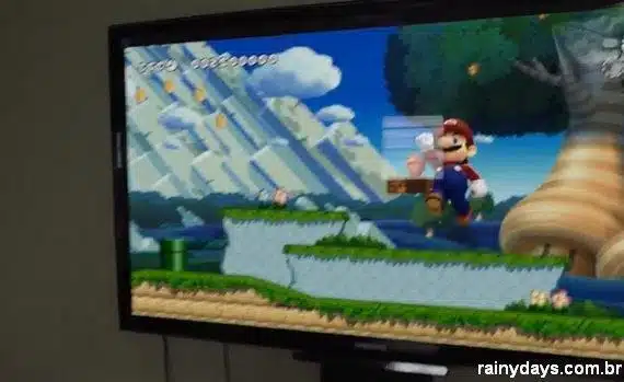 Mario Salta de um Jogo da Nintendo