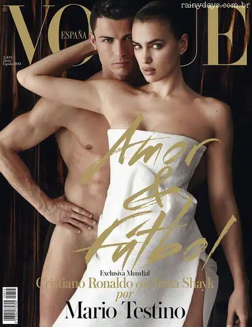 Cristiano Ronaldo Nu com Irina Shayk na Vogue Espanha