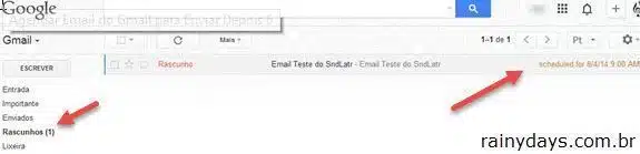 Agendar email do Gmail para enviar depois 3