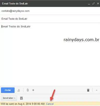 Agendar email do Gmail para enviar depois 4