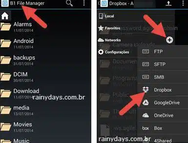 Adicionar várias contas do Dropbox no Android