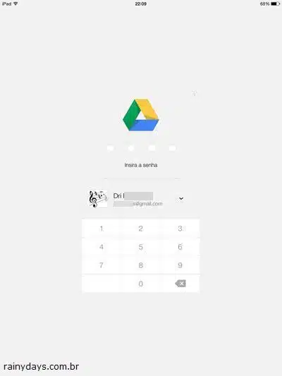 Bloquear Google Drive com Senha (iPhone, iPad)
