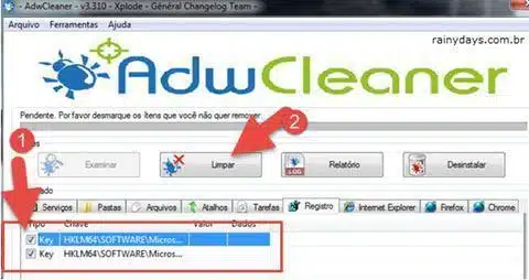 Remover barras de ferramentas e malwares do PC