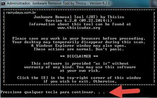 Remover barras de ferramentas e malwares 3