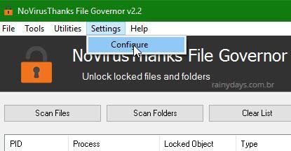 Excluir arquivos e pastas bloqueados do Windows