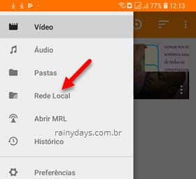 Rede Local VLC Android
