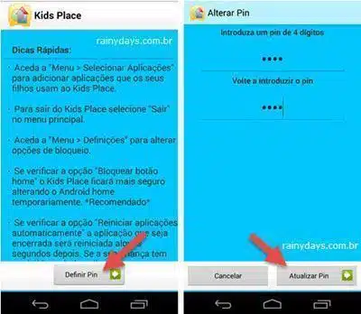 Configurar Android para criança usar