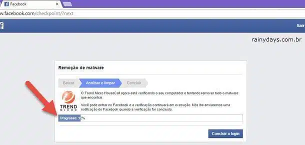 Remover Aviso de Malware do Facebook