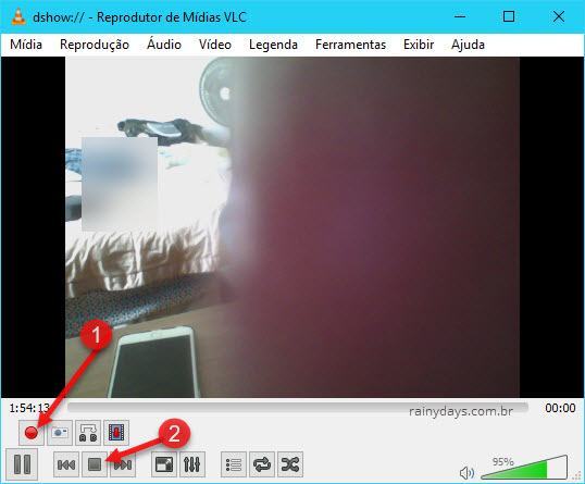 Como gravar webcam com VLC