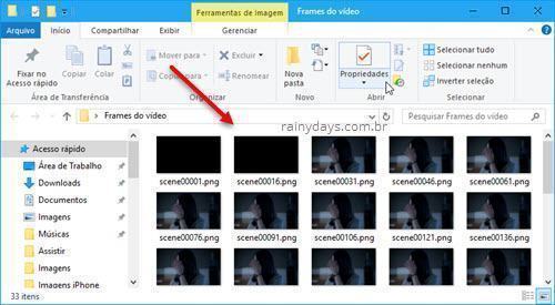 Como extrair todos frames de um vídeo com VLC