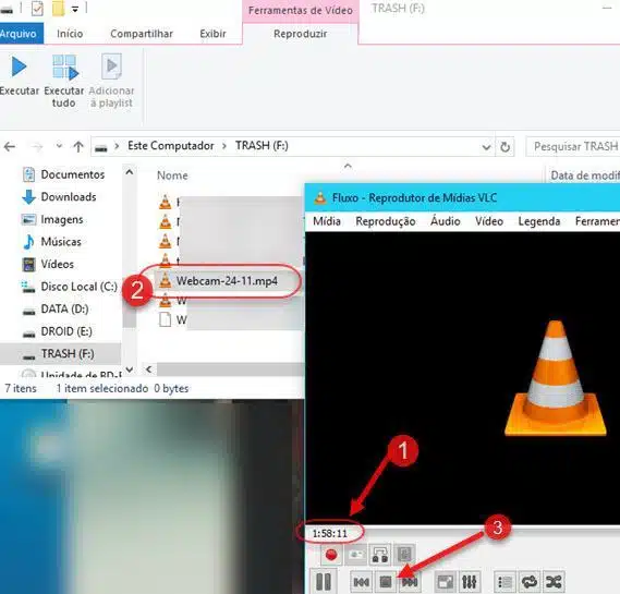 gravando webcam do computador com VLC