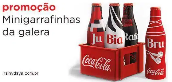 Promoção Minigarrafinhas da Galera Coca-Cola