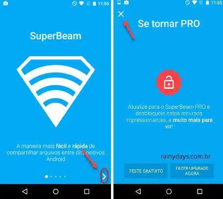 instalando Superbeam no Android
