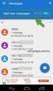 salvar ligações e SMS do Android 6