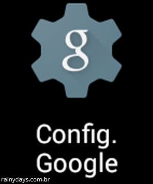 App Configurações do Google para Android
