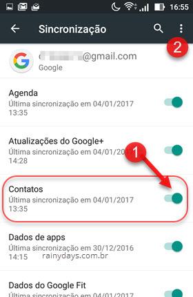 Como fazer backup dos contatos do Android