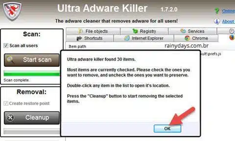 Programa para limpar adware do computador
