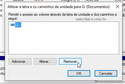 Remover letra drive ou partição Windows para esconder