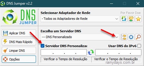 DNS Personalizado DNS Jumper