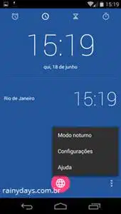 Relógio Padrão do Android na Google Play