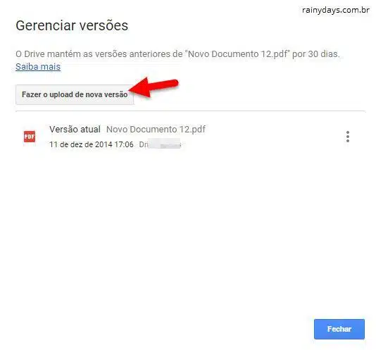 Atualizar arquivos do Google Drive sem mudar o link